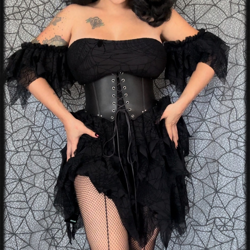 Spider web dress